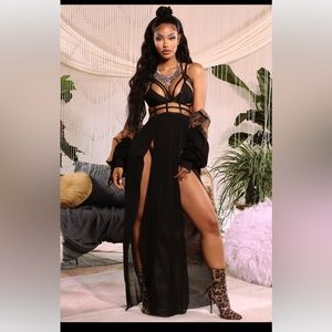 Midnight Romance Swim Cover Up Dress